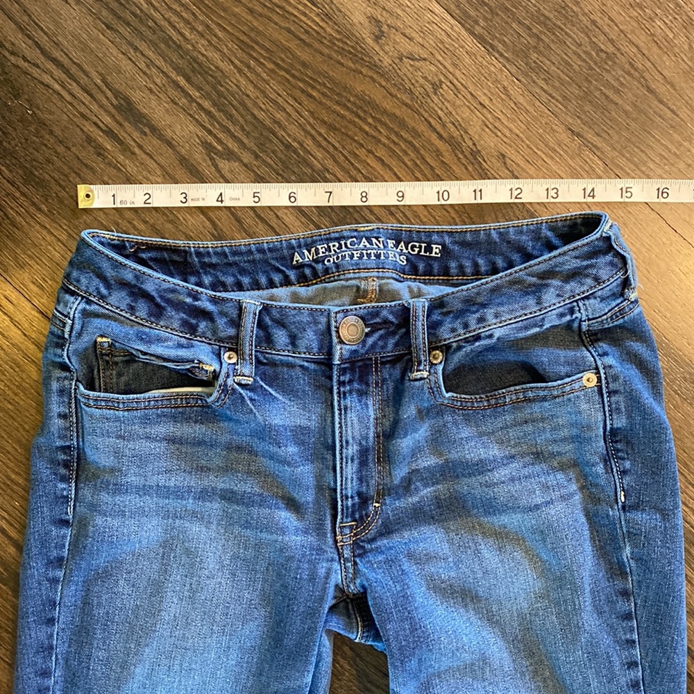 American Eagle Vintage Boot Jeans 6 EUC Y2K - Picture 2 of 8